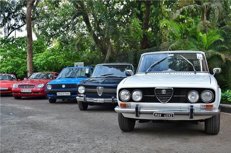 A couple of Alfa Romeos and a VW Golf.